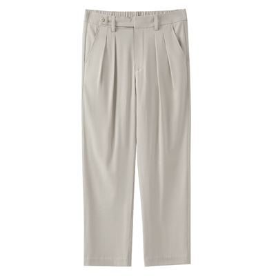 KUYIOU腰部延伸袢九分休闲裤