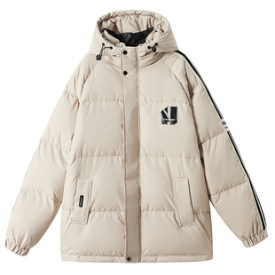 青少年羽绒服少女黑色高初中生90白鸭绒中学生大童学院风时尚外套