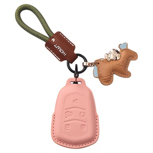 适用凯迪拉克XT5钥匙套XT4 XT6 XTS CT4 CT5 CT6 ATSL扣SRT壳 GT4