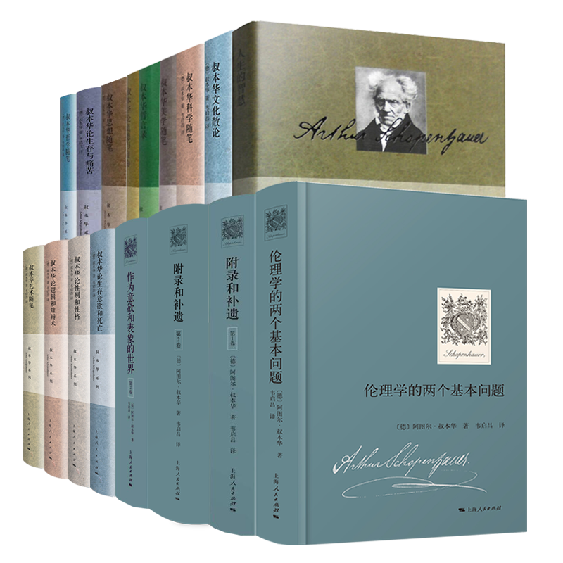 叔本华美学随笔/附录和补遗第1+2卷/人生的智慧/伦理学的两个基本问题/作为意欲和表象的世界 叔本华作品韦启昌译本上海人民出版社