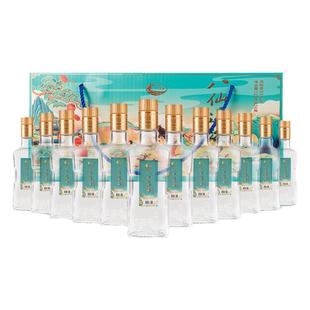 山东蓬莱阁八仙过海小八仙53度125ml*24瓶浓香型白酒礼盒装组合