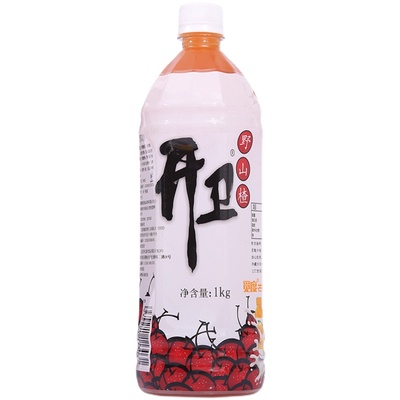 胜基开卫野山楂1kg*6瓶果汁饮料