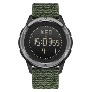 户外运动专用电子手表男款军训入伍当兵碳纤维多功能游泳计时男生