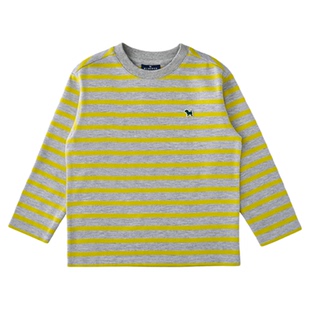 BLUEDOG 韩国蓝狗25FW儿童百搭保暖经典上衣长袖条纹T恤男童女童