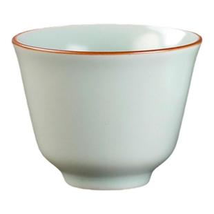 星芸汝窑功夫茶杯套装6只品茗杯陶瓷三才盖碗不开片茶具10个杯子