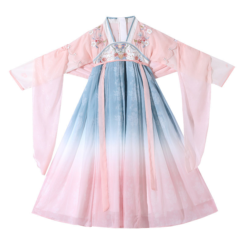 国风长袖汉服女童秋季