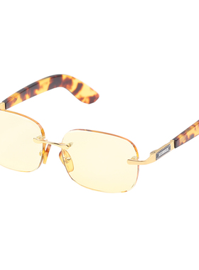 黄水晶精品老料东海水晶石头眼镜