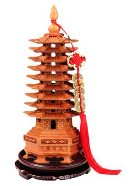 桃木文昌塔摆件九层13层文峰塔