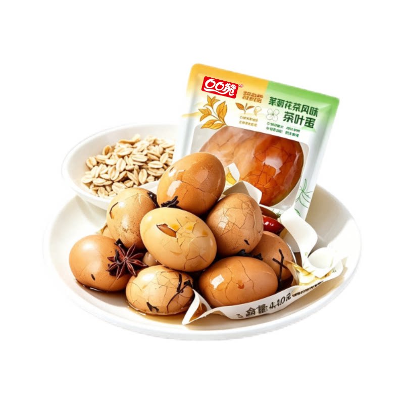 鸡蛋茶叶蛋带壳卤蛋即食独立包装早餐大红袍0蔗糖学生零食熟食