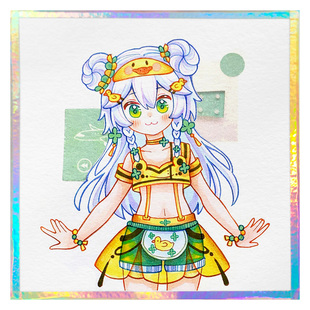 【绘画色纸】MOOCAT现货水彩马克笔空白签绘板动漫画OC签名手绘CP