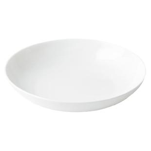 6只装骨瓷盘子家用深菜盘餐具白8英寸饭盘高级方形浅碟 釉下纯色