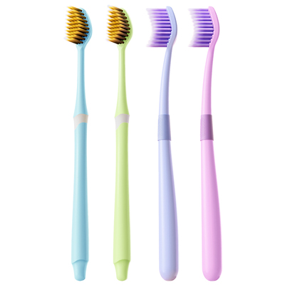 牙刷清洁力强中软毛曲面弯头成人大头正品官方旗舰店男女通用