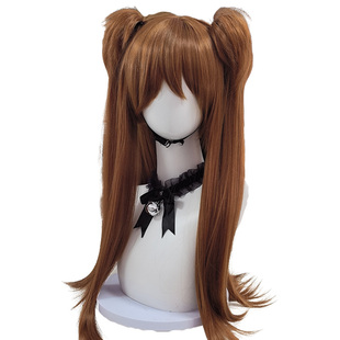 福音战士明日香胡桃丈槍由紀丈枪由纪COS假发长直发双马尾梨花头