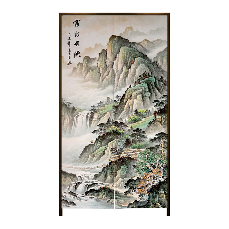 加厚棉麻防水布艺门帘隔断帘定制