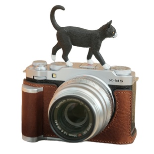 sven富士xm5保护套xt5手柄xe5皮套底座xt30手柄相机壳真皮套配件