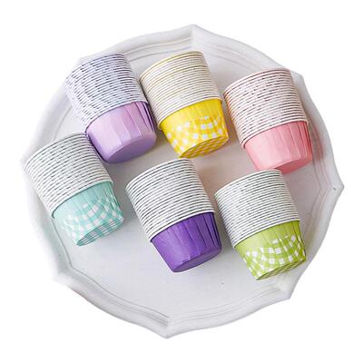 100个装大小号卷边耐高温纸杯