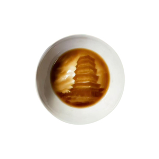 山西特色文创醋碟 浮雕艺术陶瓷醋碟礼盒应县木塔平遥古城悬空寺