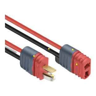 T型插头AM1015E公母头锂电池连接器镀金香蕉插头线无人机航模电调