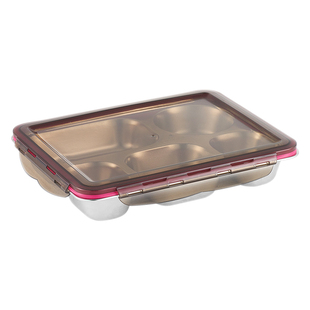 抗菌316不锈钢饭盒大人分格防漏快餐盒上班族食堂打饭快餐盘带盖