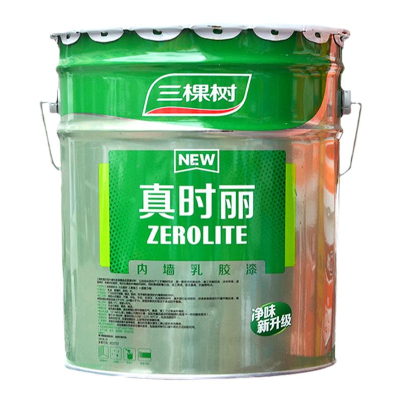 三棵树真时丽内墙乳胶漆室内环保家用自刷白色墙面修复去污漆涂料