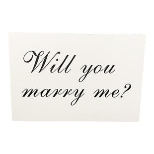 will you marry me求婚KT板桌面广告手举牌 小红书网红求婚物料