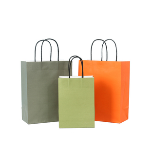 定制牛皮纸袋手提袋小礼品袋外卖奶茶打包袋烘焙饮品袋服装饰品袋