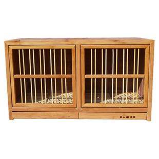 凌云鸽子笼养殖笼信鸽巢箱配对笼种鸽赛鸽实木质鸽子窝家用繁殖笼