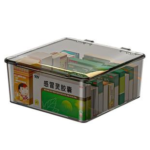 医药箱家庭装家用置物架儿童药品抽屉里急救小药盒透明药物收纳盒