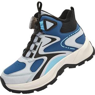 巴拉巴拉童鞋儿童运动靴男女童高帮加厚加绒冬靴子潮流户外鞋透气