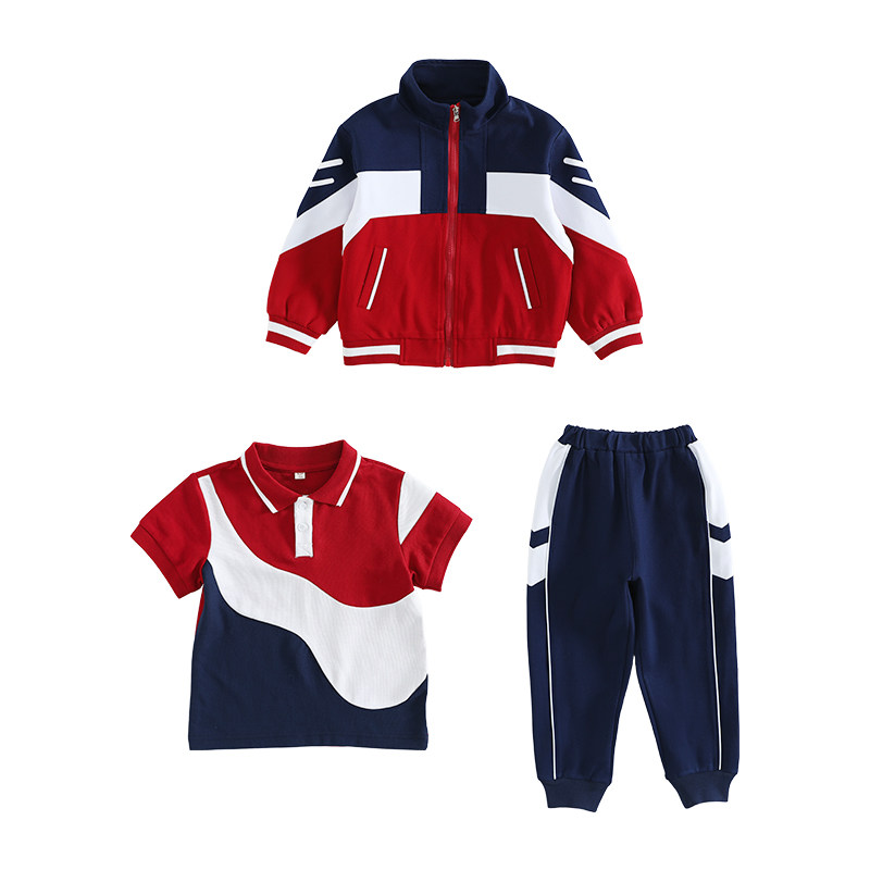 小学生校服冲锋衣三件套秋冬季运动会儿童春秋运动班服幼儿园园服