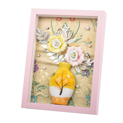 宋锦陶瓷画手工制作材料包