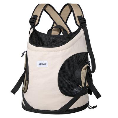 HiDREAM透气帆布前置双肩猫包