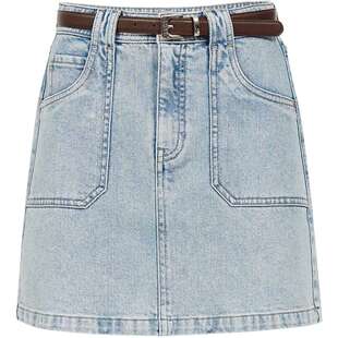 ONLY2026春季新款设计感立体大口袋挺阔A字牛仔裙短裙半身裙女