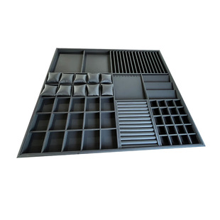 皮革首饰收纳盒抽屉分隔家用商用衣帽间柜台衣柜托盘定制