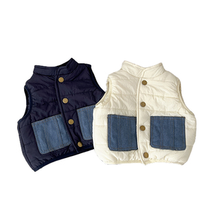 ins韩版男女宝宝衣服冬季新生儿马甲婴幼儿时尚小马甲外套内搭冬