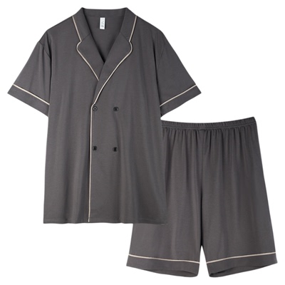 轩靓睡衣男夏季薄款大码短袖短裤