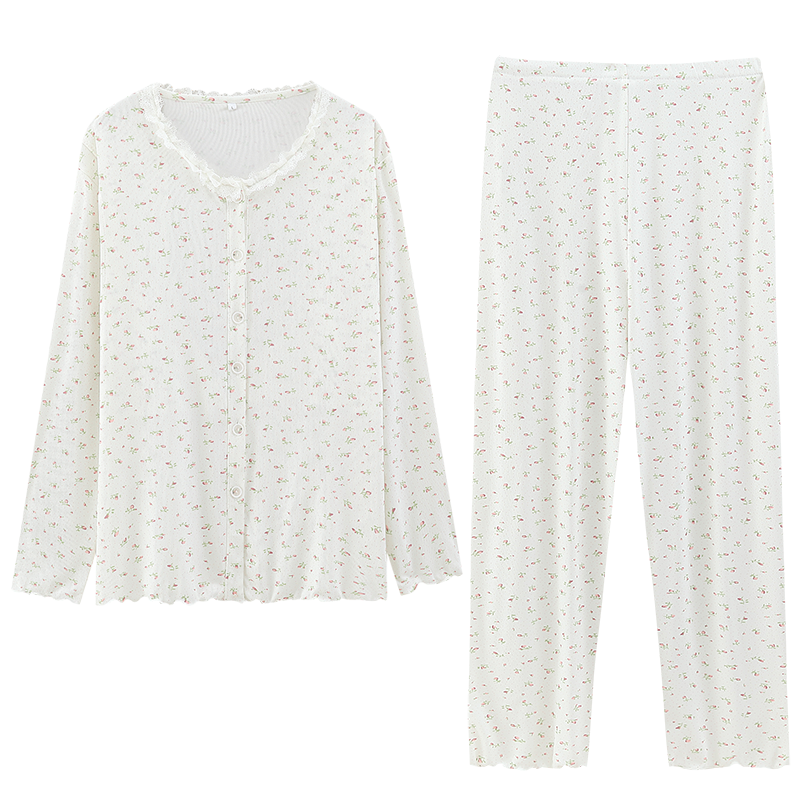孕妇套装宽松大码春秋喂奶睡衣产后哺乳月子服空调房暖气房家居服