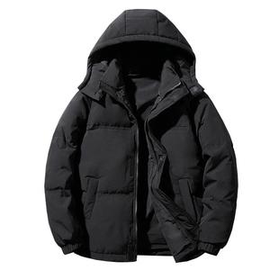 Baleno班尼路男款可拆帽羽绒外套男女同款情侣款保暖羽绒服冬季D