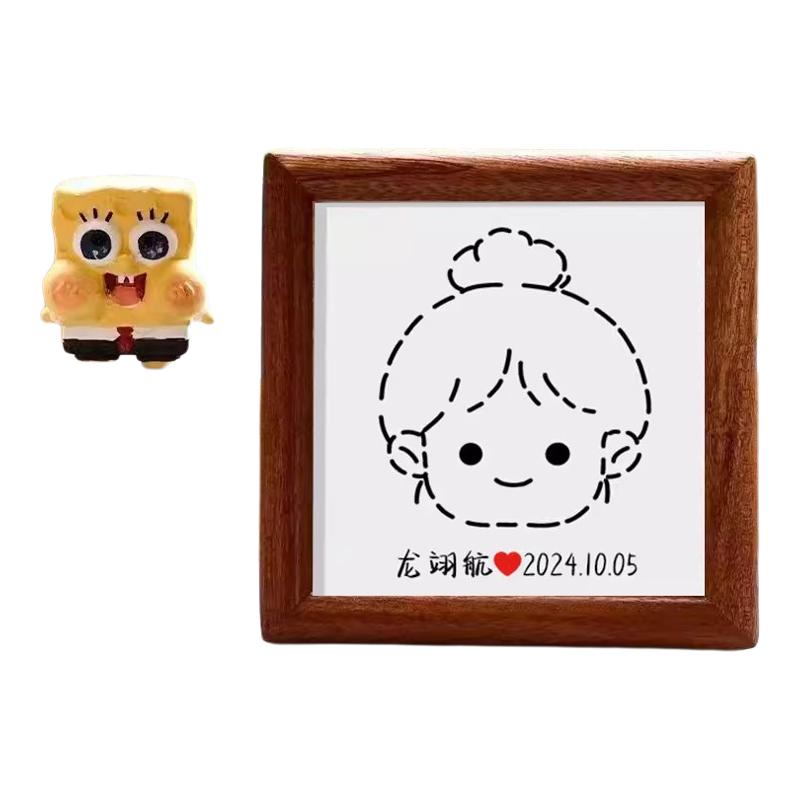 宝宝胎毛脐带纪念品diy相框