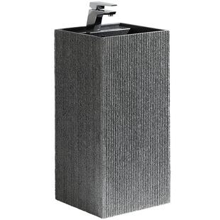 冠石汇石头洗手池立柱盆立柱式洗脸盆落地洗手盆庭院户外水池台盆