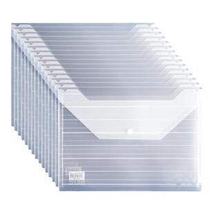 【100个装】得力文件袋透明a4文件夹 学生用试卷收纳袋办公用品档案袋票据袋加厚防水美术袋资料收纳袋学具袋