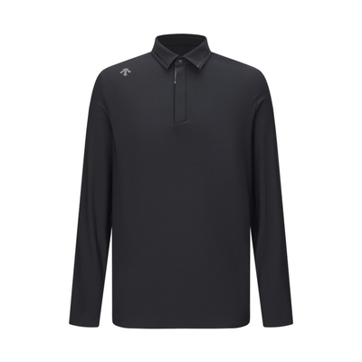 DESCENTEGOLF迪桑特高尔夫男PRO弹力柔软加绒长袖POLO衫 秋冬新品