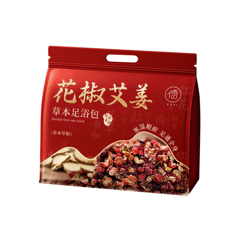 花椒生姜艾草叶泡脚药包排汗非去湿气排毒驱寒助睡眠中药足浴包