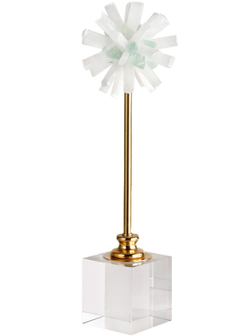 美克美家客厅玄关水晶球独舞摆件