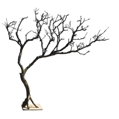 干树枝造景室内庭院原木装饰