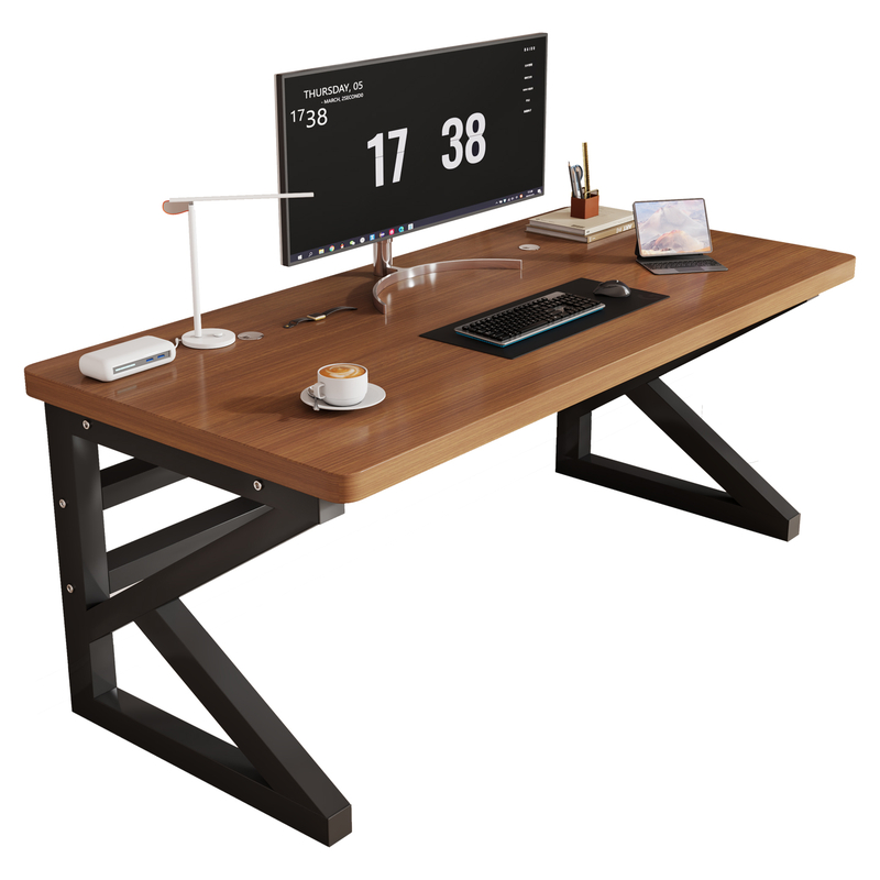 实木电脑桌台式卧室家用学生学习桌书桌简易电竞桌办公桌长条桌子