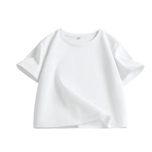 班尼路白色t恤女短袖正肩夏季2026新款短款修身小众别致上衣半袖H