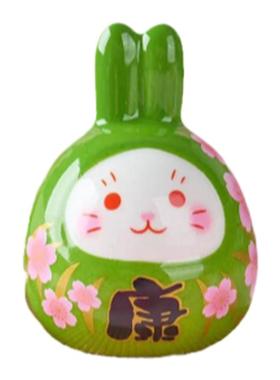 创意陶瓷兔子家居摆件中秋节可爱