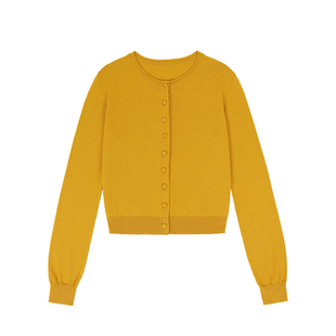 「MISAZ」换季推荐！手缝纽扣 显瘦显气色 软糯修身毛衣针织开衫~