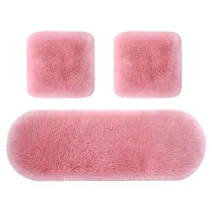冬季汽车羊毛绒坐垫无靠背座垫长毛座垫女毛垫加厚单片小方垫车垫